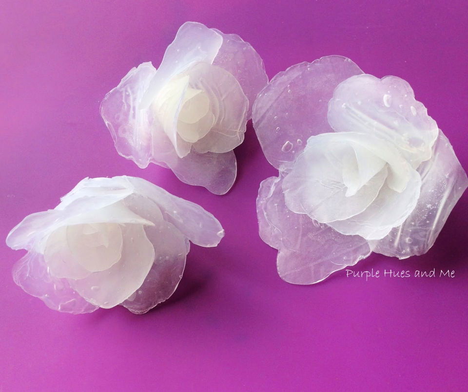 DIY Hot Glue Gun Flowers Art