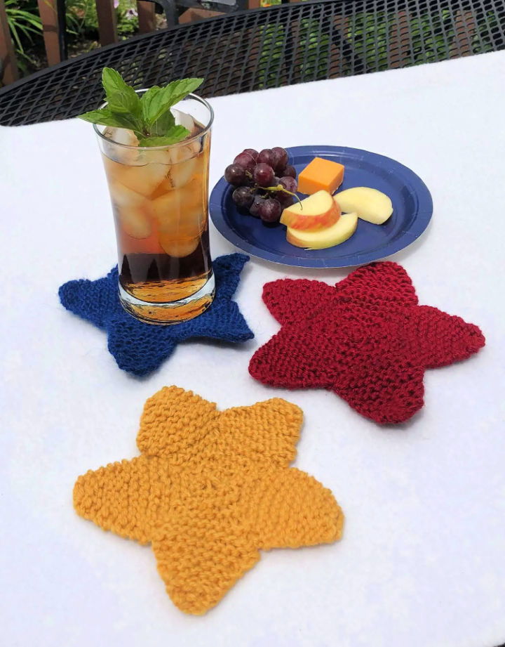 Free Star Coasters Knitting Pattern