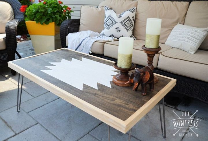 Geometric Wood Art Coffee Table Project