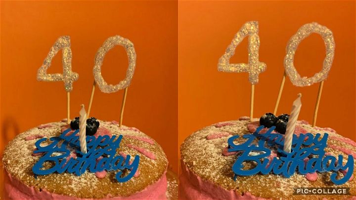 Handmade Hot Glue Gun Birthday Cake Topper