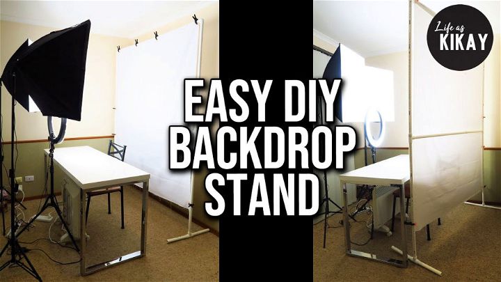 How to Make a Backdrop Stand at Home