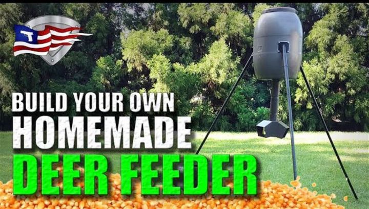 Homemade 55-Gallon Gravity Deer Feeder