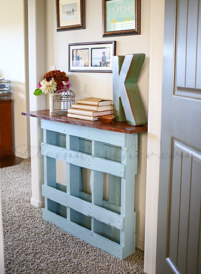 How to Build Pallet Console Table