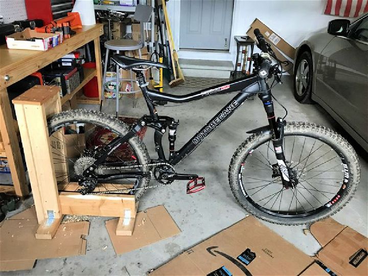 DIY Bike Rack with a Bike Repair Stand