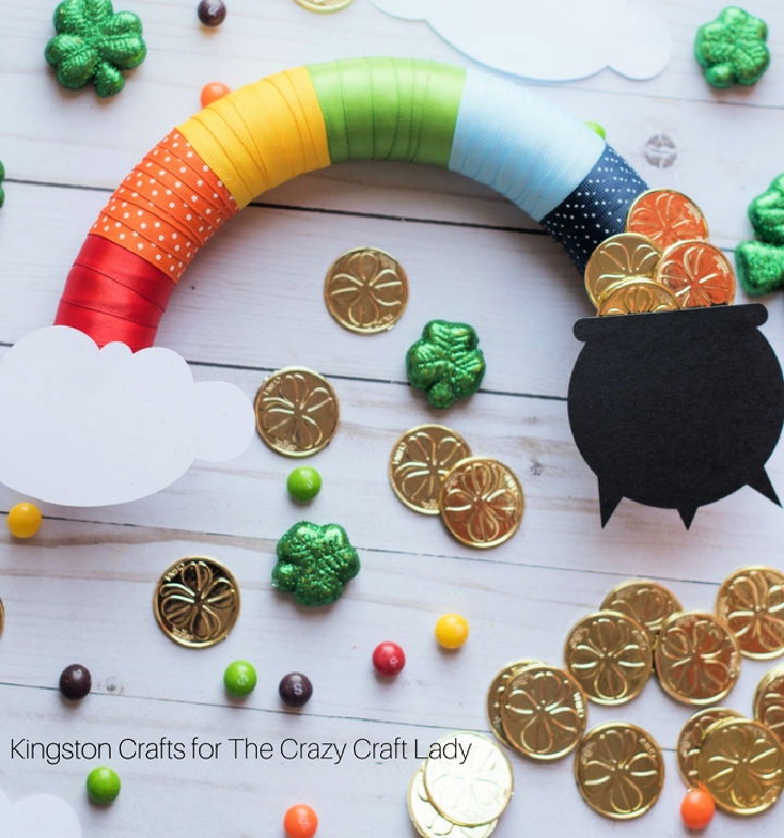 How to Do Hot Glue Gun Rainbow Wreath