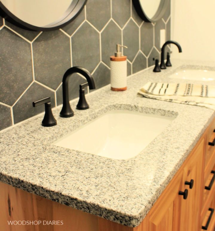 Install a Granite Countertop on Bathroom Vanity