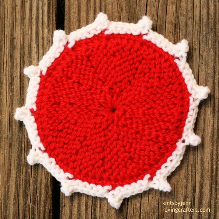 How to Knit a Color Coaster Pattern