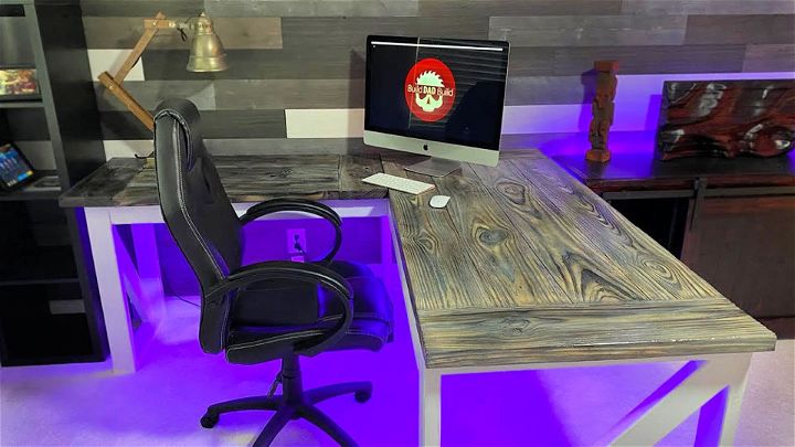 How to Make an L Shaped Desk With Burnt Wood
