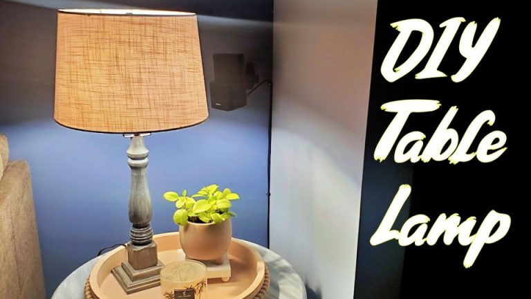 25 DIY Lamp Ideas: How To Make a Table Lamp