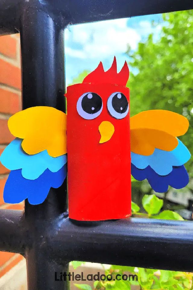How to Make a Toilet Paper Roll Macaw