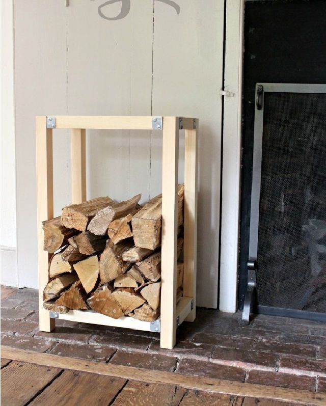 Indoor Firewood Holder Idea