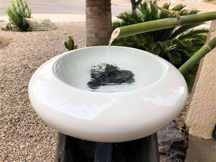 Japanese Inspired Self Filling Cleaning Bird Bath