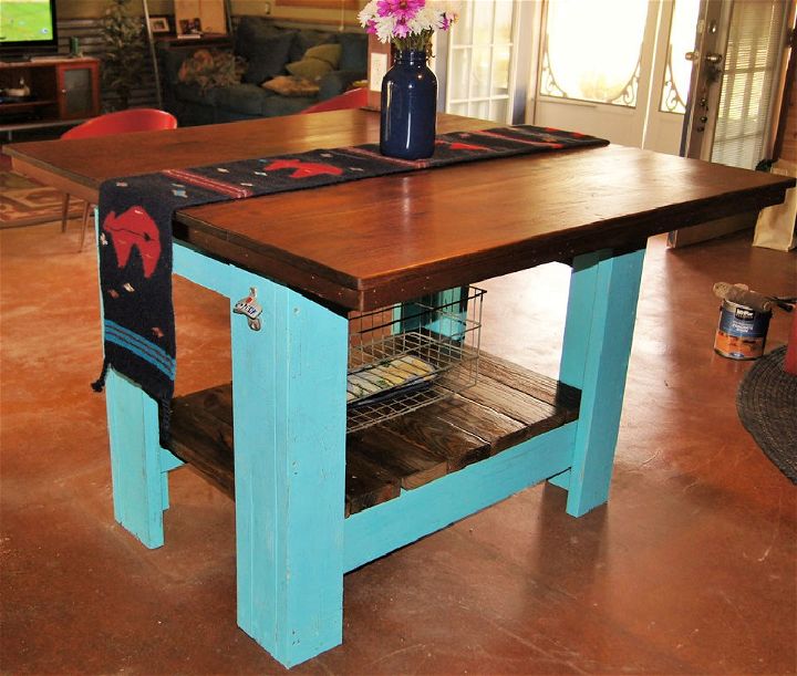 Kitchen Island Made From Pallets