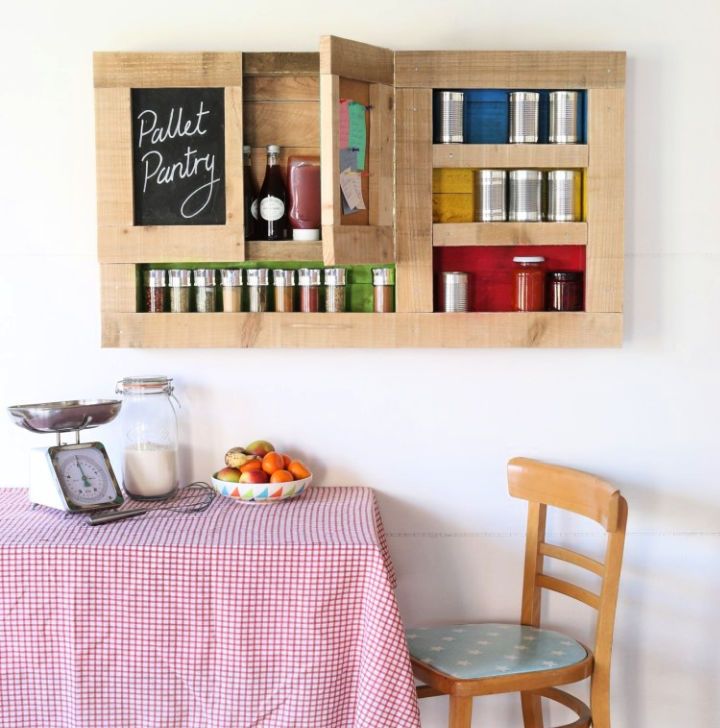 Kitchen Pantry Unit From Recycled Pallet Wood