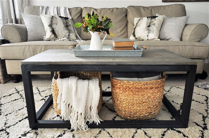 Large Industrial Farmhouse Coffee Table Free Plans