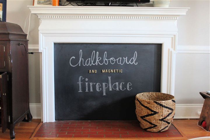 Magnetic Fireplace Cover Idea