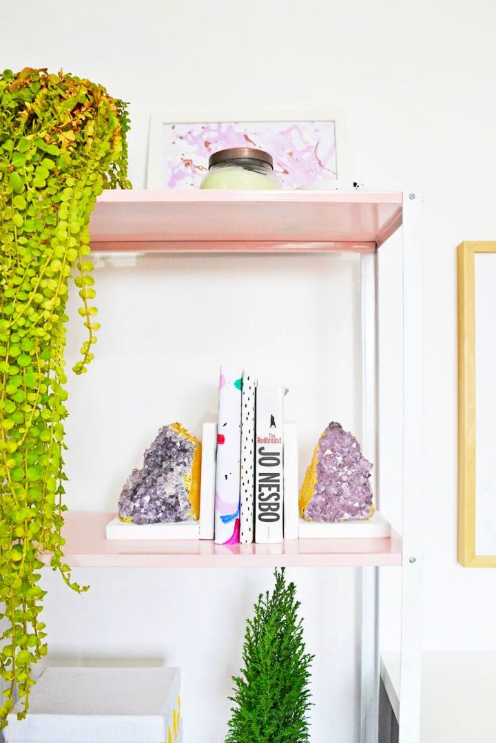 How to Make Amethyst Bookends