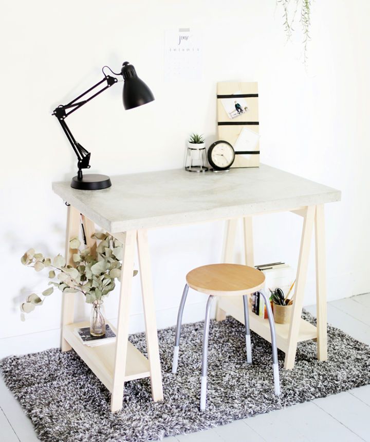 Make Your Own Concrete Desk