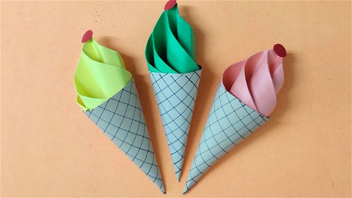 Make Your Own Paper Ice Cream Cone
