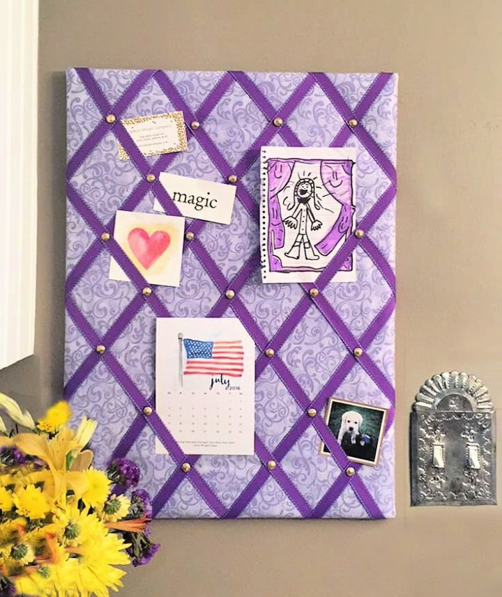 Make Your Own Ribbon Bulletin Board