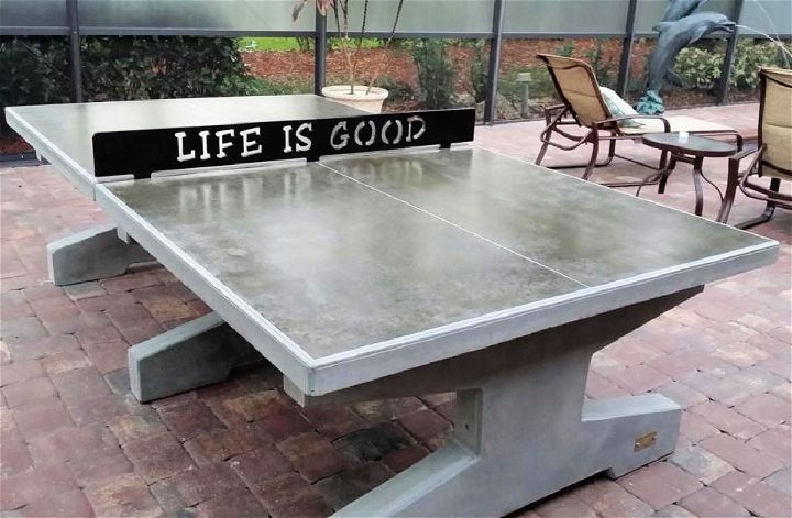 Make a Concrete Ping Pong Table