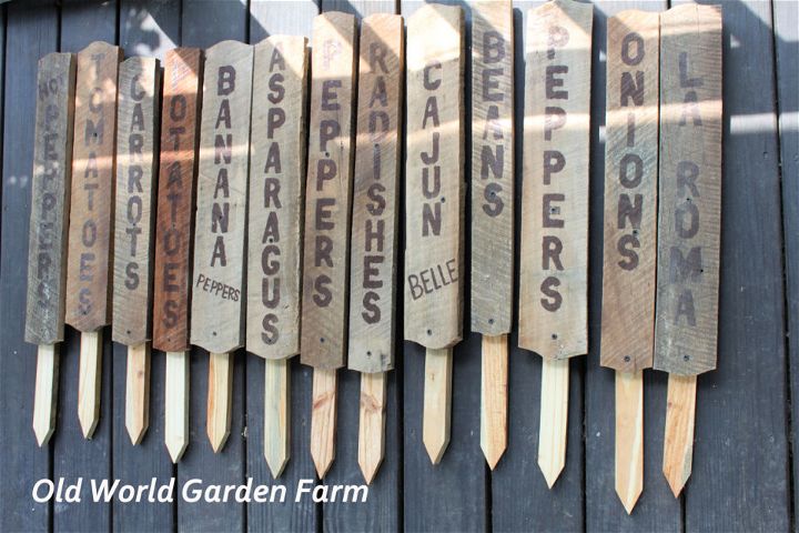 Making Garden Signs From Old Pallets