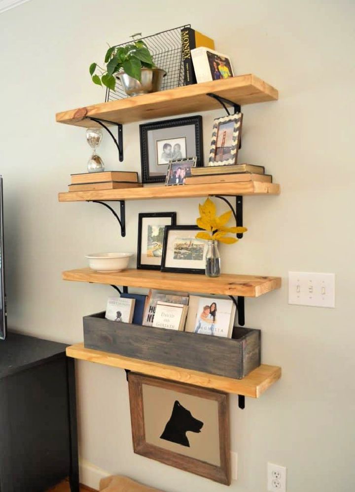 Making Your Own Rustic Wood Shelves