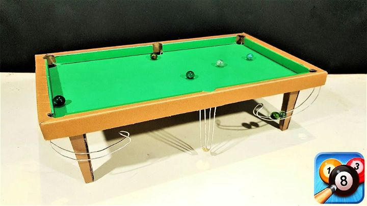 Making an 8 Ball Pool Table Game From Cardboard