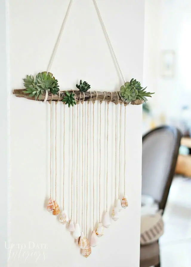 Modern DIY Seashell Door Hanging