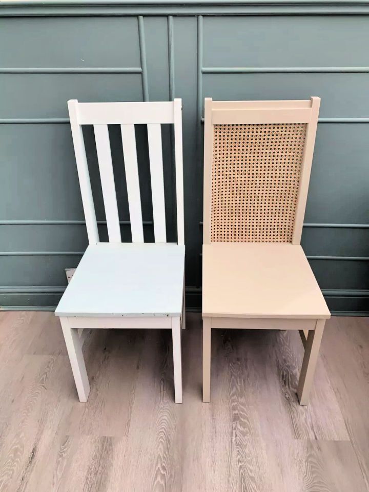 My DIY cane dining chairs