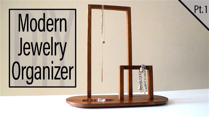 Modern Necklace Holder From Wood