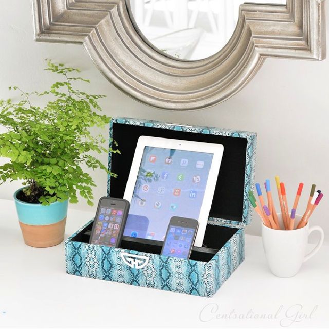 Organizer Box Charging Station for Home