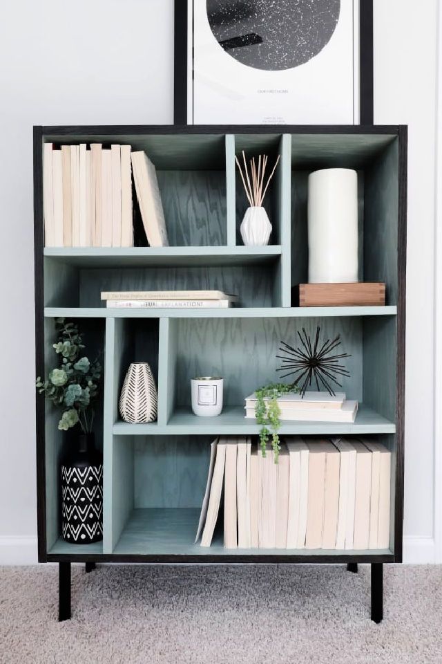 DIY Plywood Bookshelf for Living Room