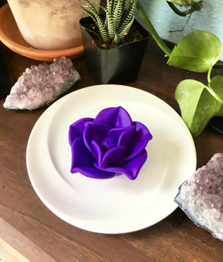 Polymer Clay Flower Incense Holder Tutorial