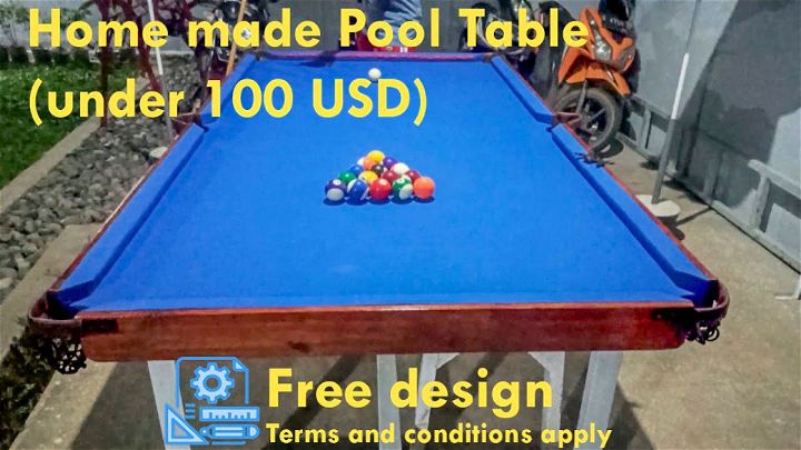 Free Pool Table Plan