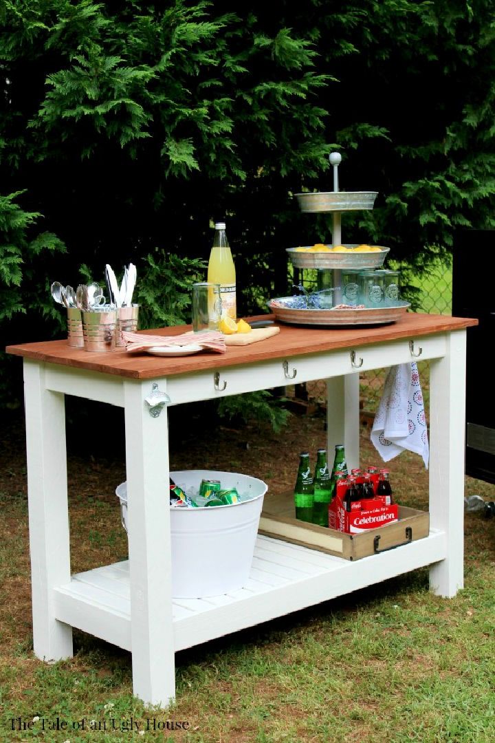Pottery Barn Inspired Outdoor Buffet