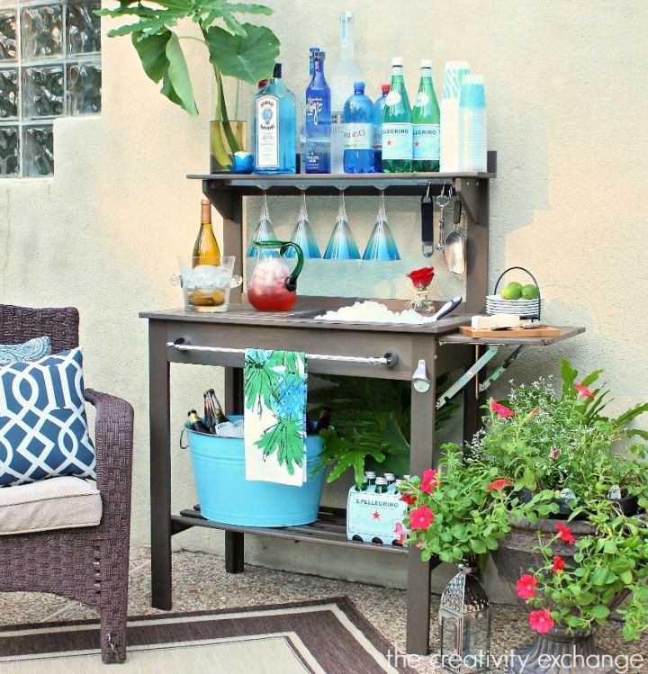Potting Bench to Outdoor Bar