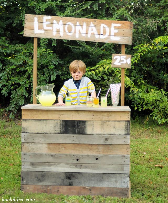 Roadside Lemonade Stand Pallet Woodworking Project