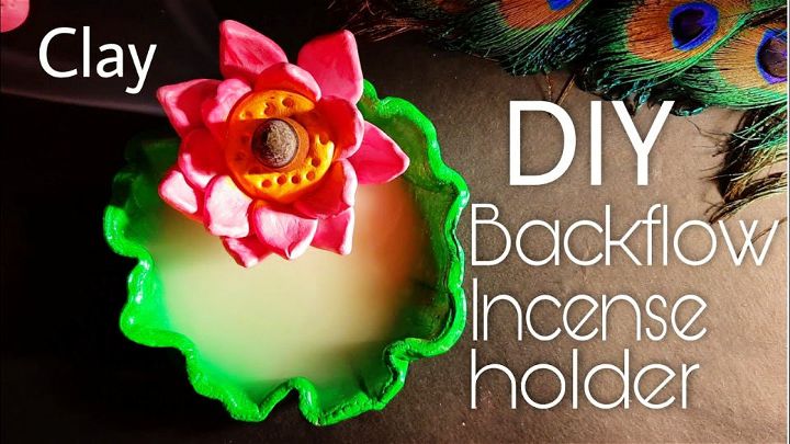 Backflow Incense Holder Using Clay