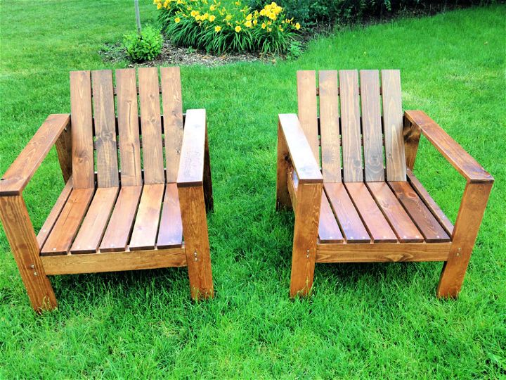 Modern DIY Wooden Outdoor Chair
