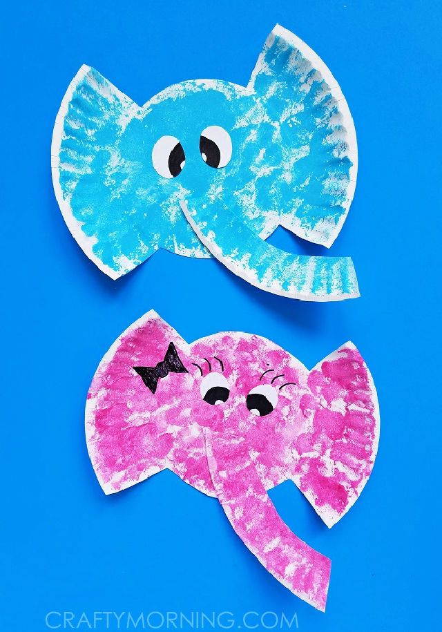 Simple Paper Plate Elephant Craft for Kids