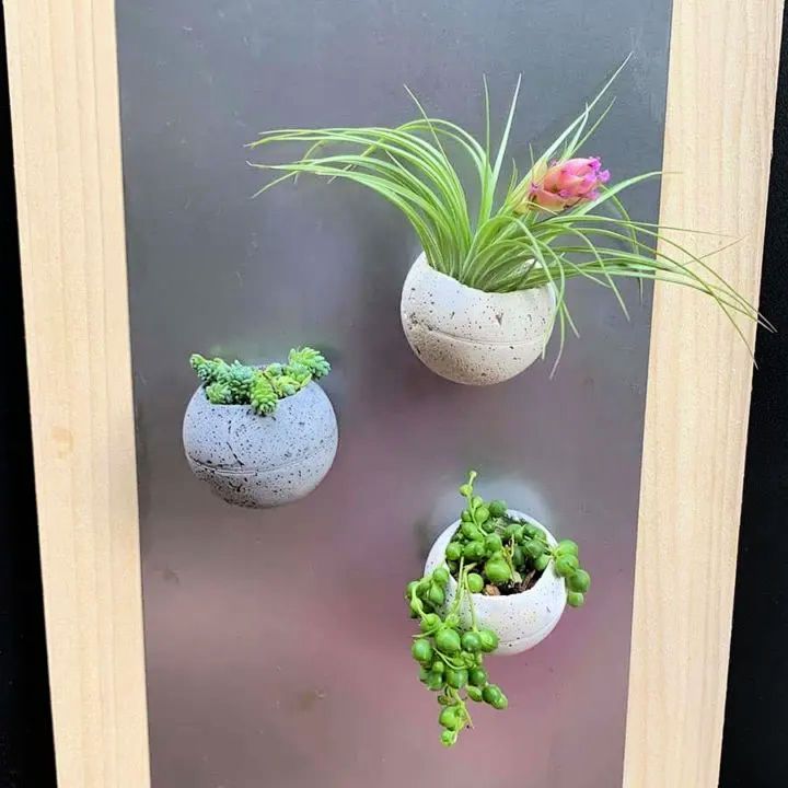 Small Magnetic Cement Planters Project