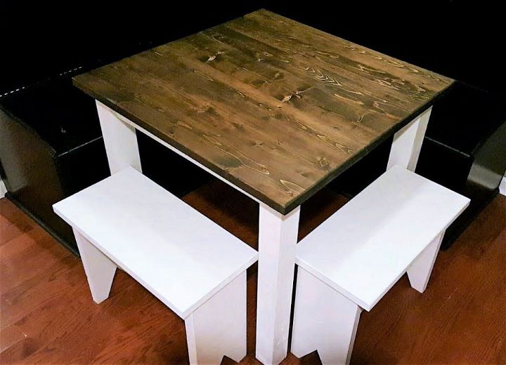 Small Wood Kitchen Farmhouse Table
