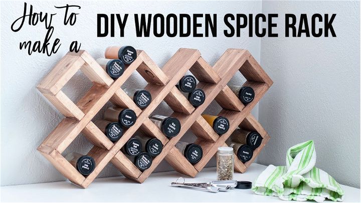 Spice Rack Using Scrap Wood