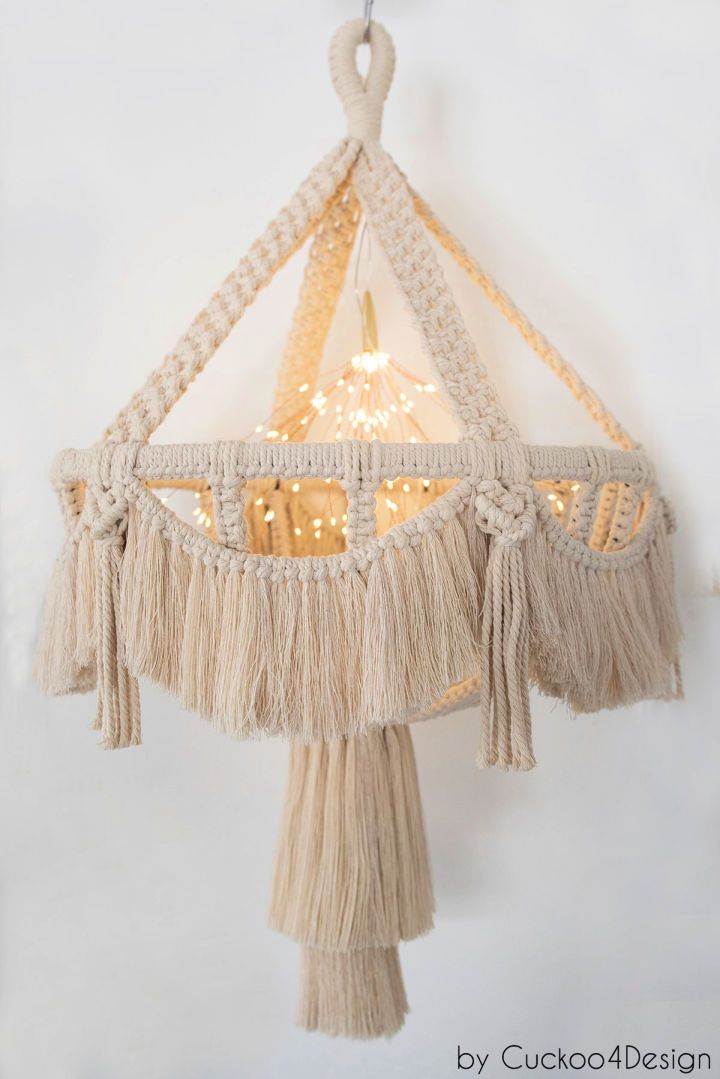 How to make a giant cotton rope garland with macrame tassels - Cuckoo4Design
