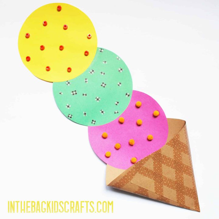 DIY Three Scoop Ice Cream Cone for Kids