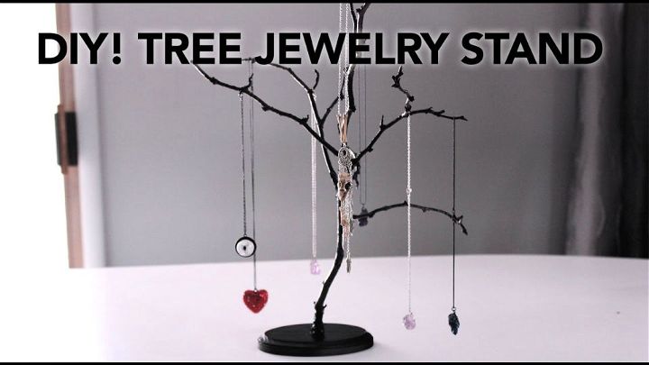 $10 Tree Jewelry Stands in Under 20 Minutes 