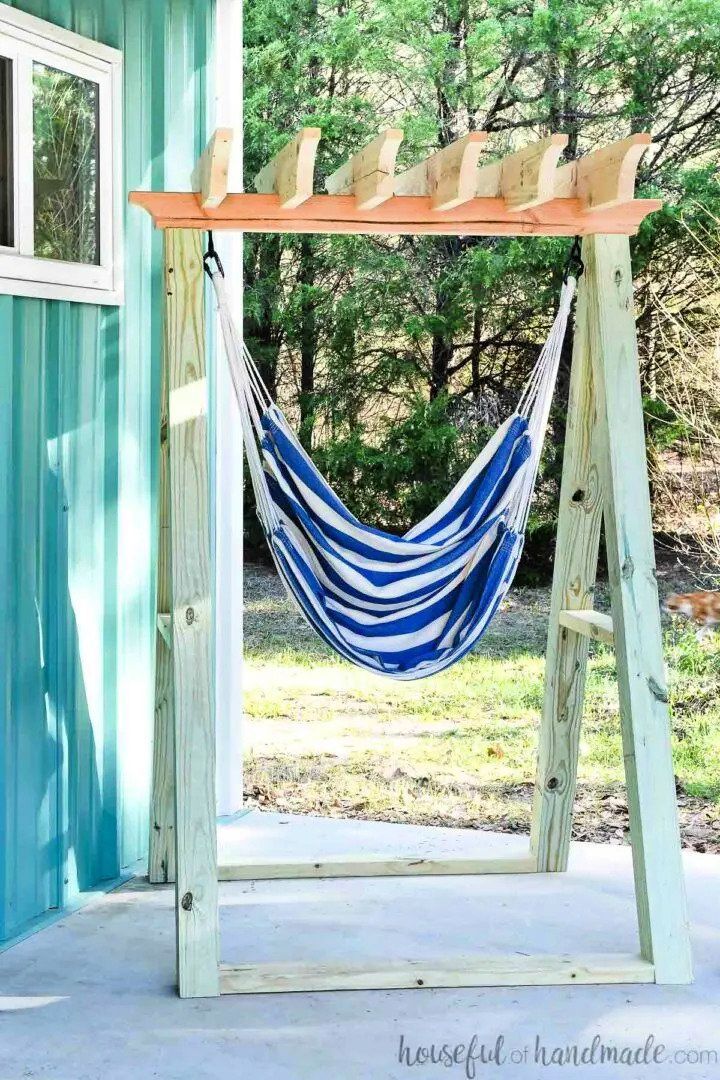 Ultimate Hammock Chair Stand With Pergola Top