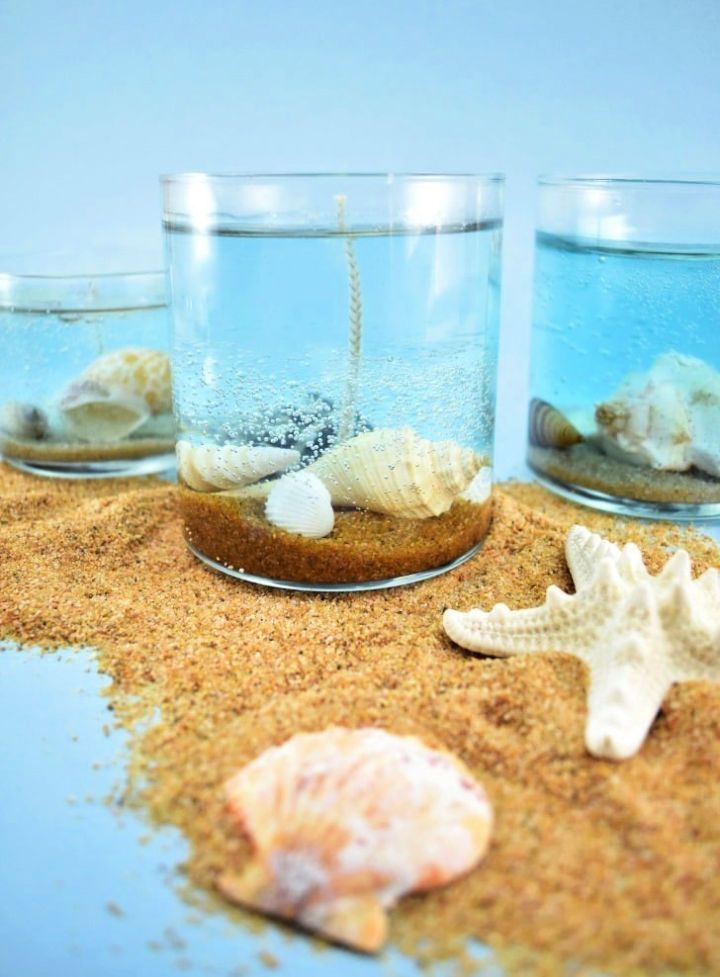 Underwater Seashell Candles Project