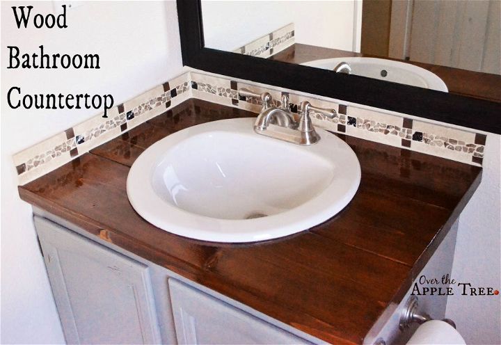 Wood Countertop Bathroom DIY